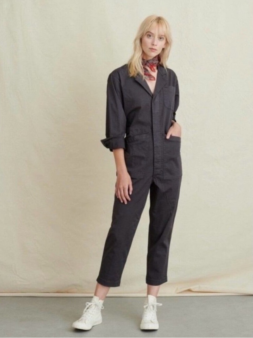 Alex Mill Classic Dark Gray Workwear Coverall Jumpsuit